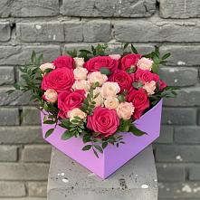 Цветочная композиция из Розы в коробке в Садовом Ставропольского края