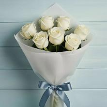 Букет 7 Белых роз Эдлесс Лав #REPLACE_PRED# Садовом Ставропольского края