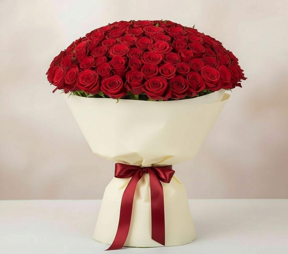 Букет 101 Красная роза Милано в Садовом Ставропольского края