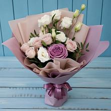 Букет цветов из:  Розы и Лизиантусы в Садовом Ставропольского края