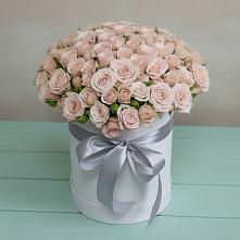 Цветочная композиция из Розы в шляпной коробке в Садовом Ставропольского края