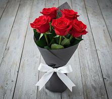 Букет 5 Красных роз Эдлесс Лав #REPLACE_PRED# Садовом Ставропольского края