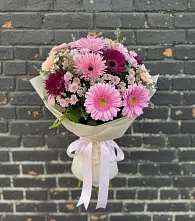 Букет цветов из:  Герберы и Хризантемы в Садовом Ставропольского края