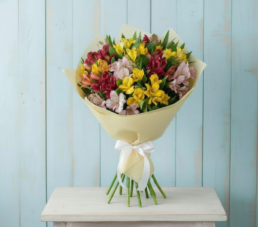 Букет цветов из: Альстромерии в Садовом Ставропольского края