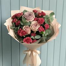 Букет цветов из:  Гвоздики и Розы в Садовом Ставропольского края