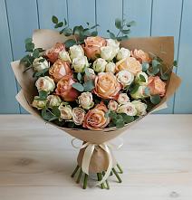 Букет цветов из:  Альстромерии и Розы в Садовом Ставропольского края